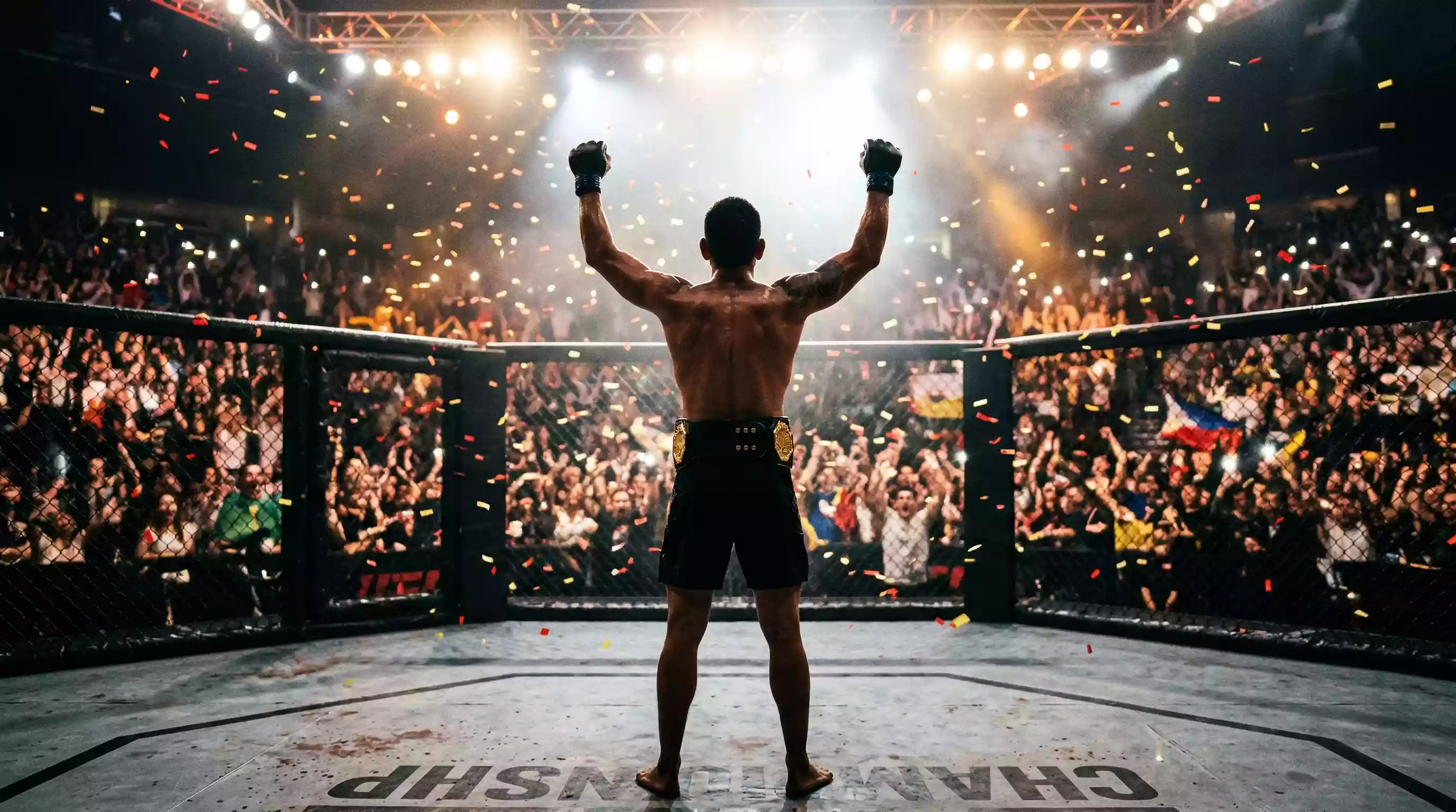 Efecto Topuria en apuestas UFC en Espana - peleador de MMA peso pluma en el octogono